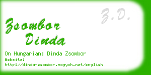 zsombor dinda business card